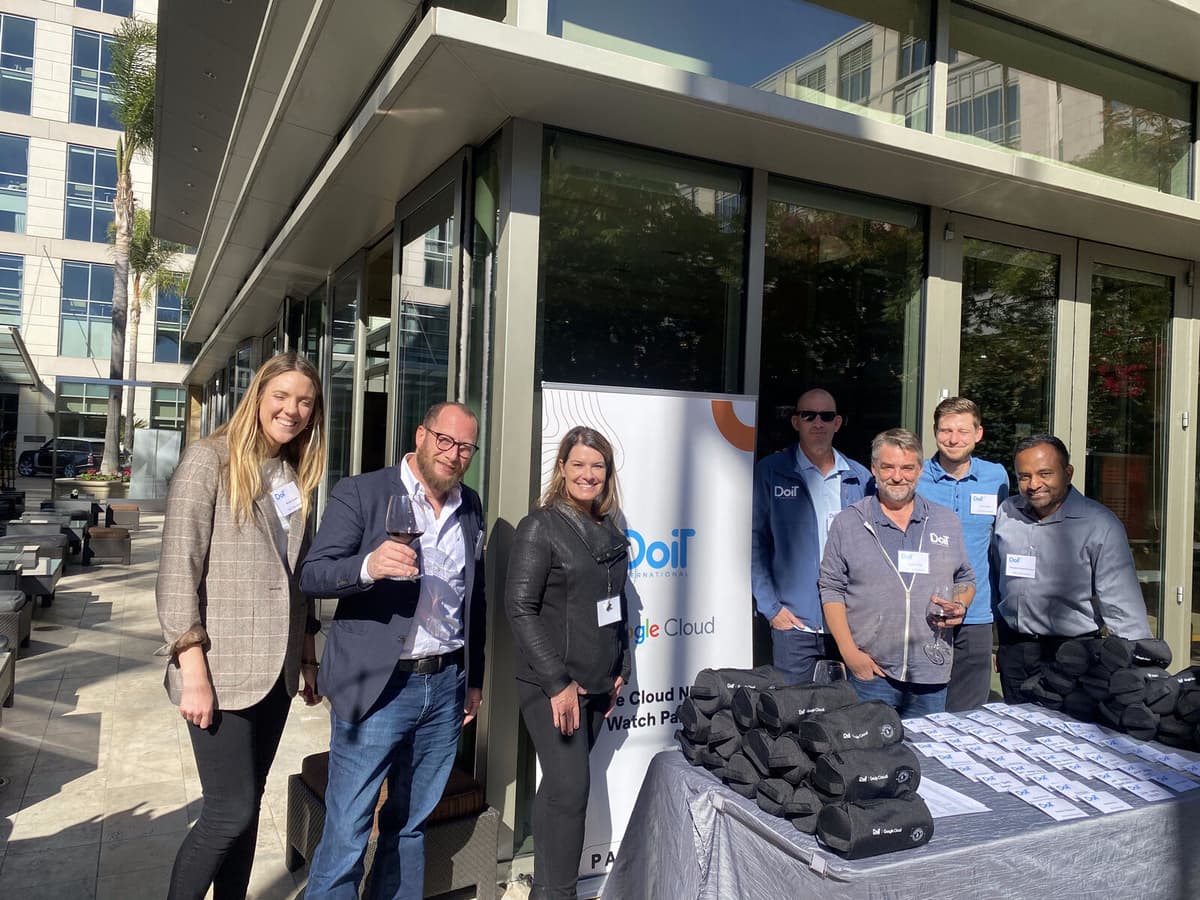 DoiT team at an off-site event