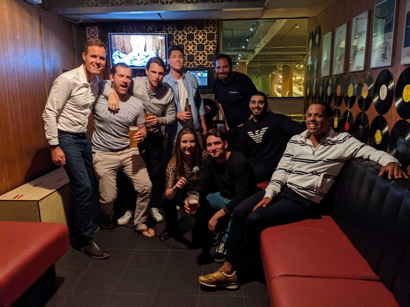 DoiT team outing at a pub